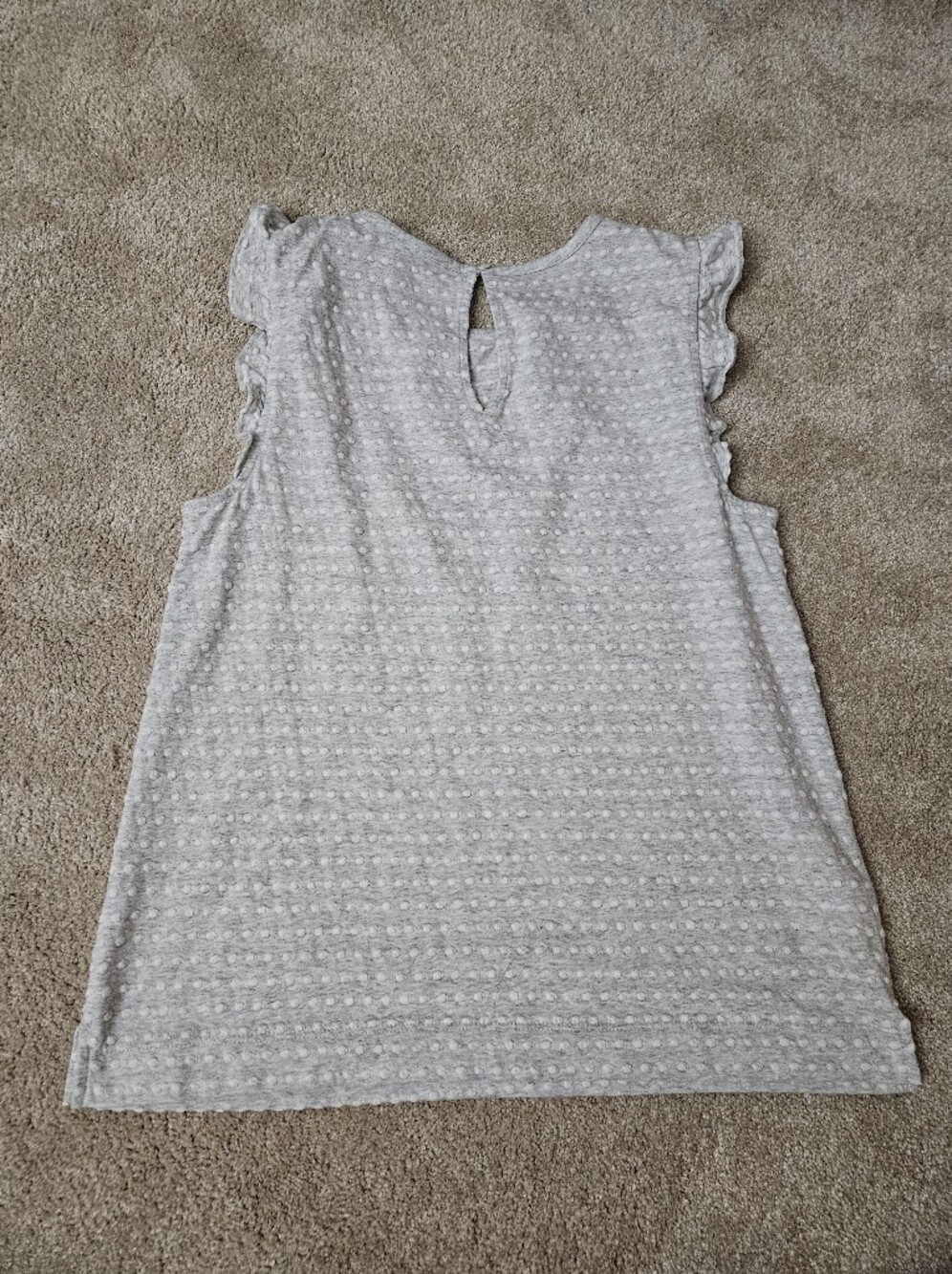 Loft Ruffle Tank, Small, Gray - Picture 2 of 2